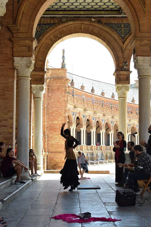 Femme dansant le flamenco