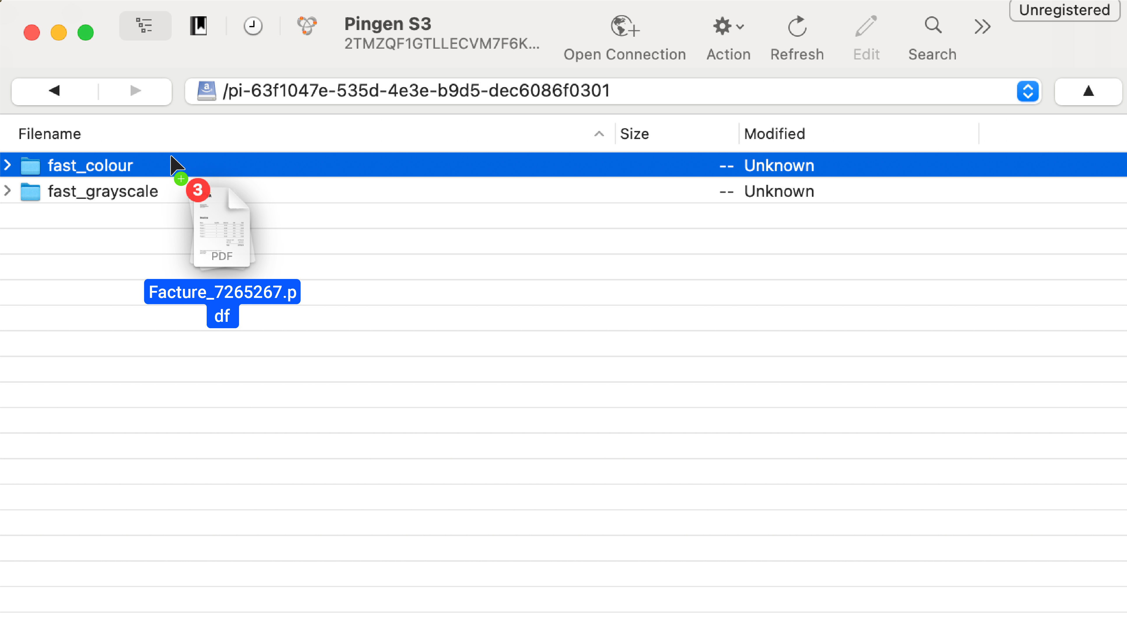 Télécharger des fichiers PDF dans un dossier sur le S3 privé de Pingen